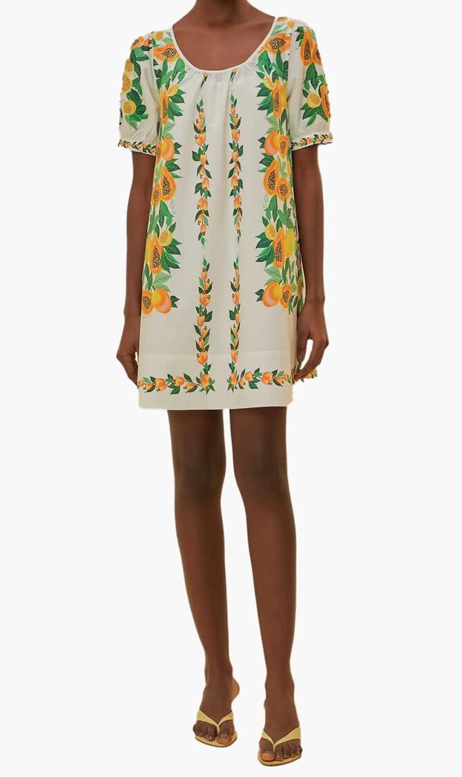 Salad Scarf Mini Dress