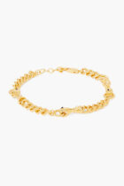 HARRIS REED BLACK ONYX AND WHITE PEARL BRACELET