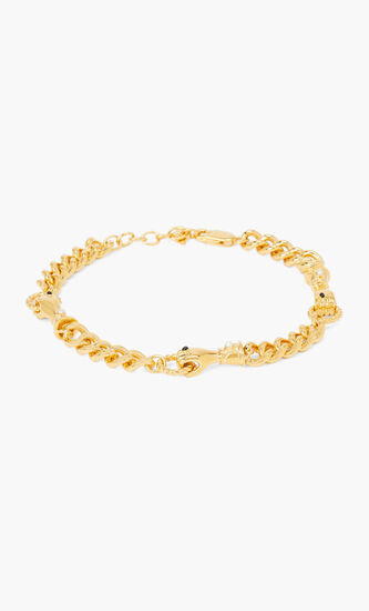 HARRIS REED BLACK ONYX AND WHITE PEARL BRACELET