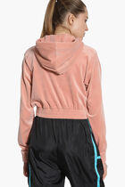 Aaral Velour Crop Hoodie