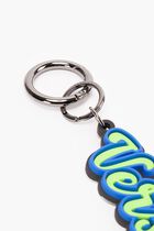 KEYRING OUTLINE VERSACE LOGO SILICONE