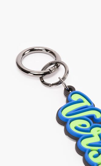 KEYRING OUTLINE VERSACE LOGO SILICONE