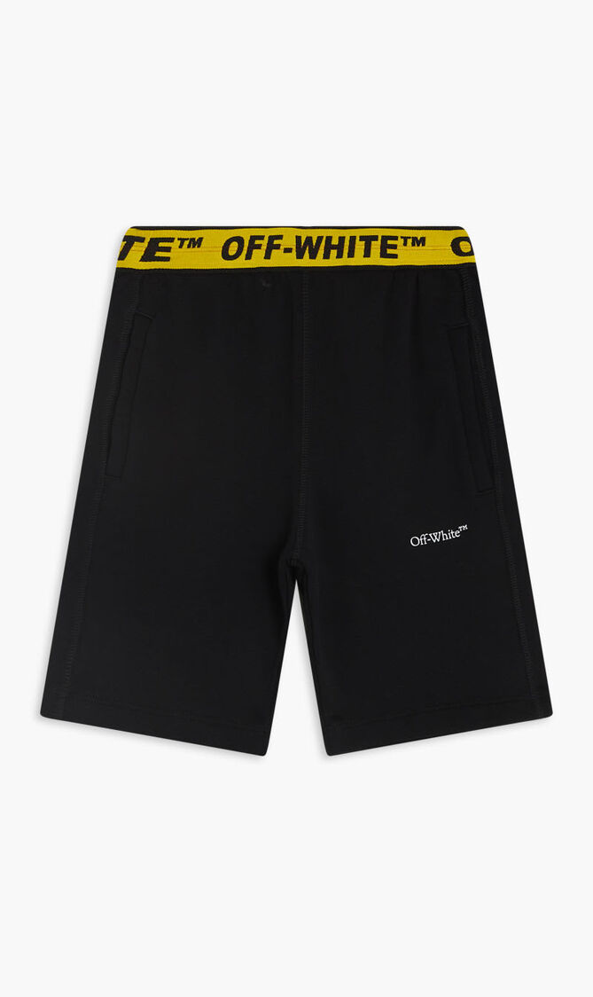 INDUSTRIAL LOGO BAND SWTSHORT BLACK YELL