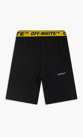 INDUSTRIAL LOGO BAND SWTSHORT BLACK YELL