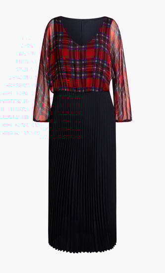 Dylan Check Print Dress