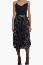 SKIRT TWILL POLY FABRIC WITH VERSACE ROPES PRINT