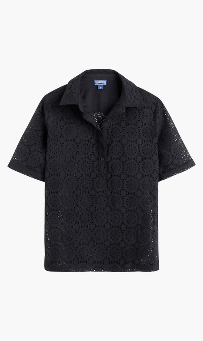 Broderies Anglaises Polo T Shirt