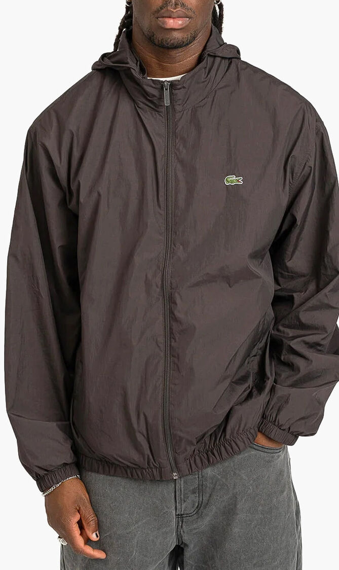 Water Repellent Hooded Track Jacket