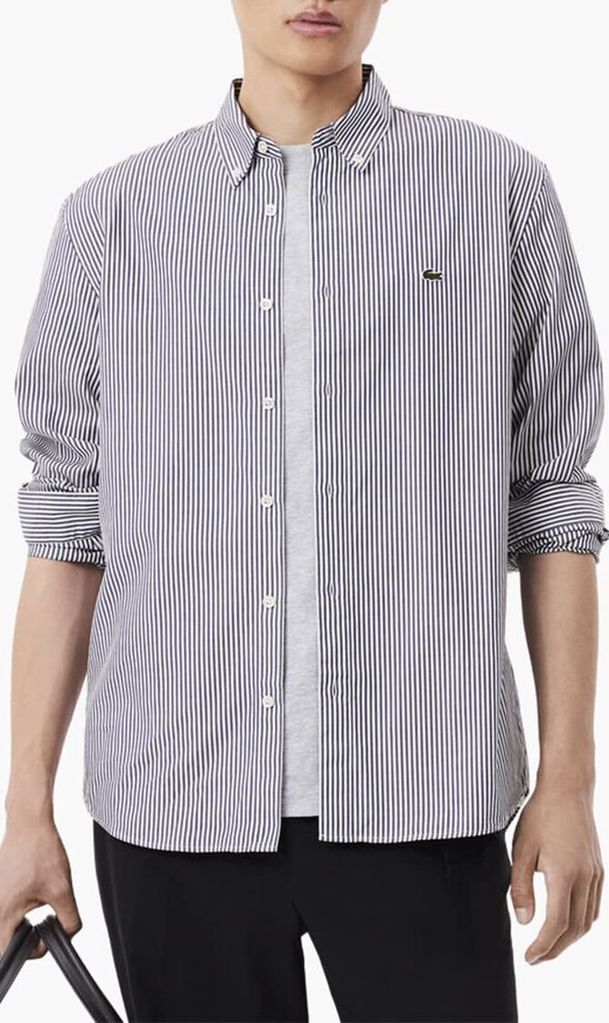 Regular Fit Striped Cotton Shirt