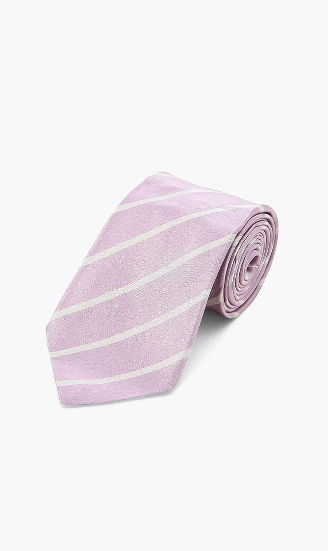 Wide Stripe Silk Tie