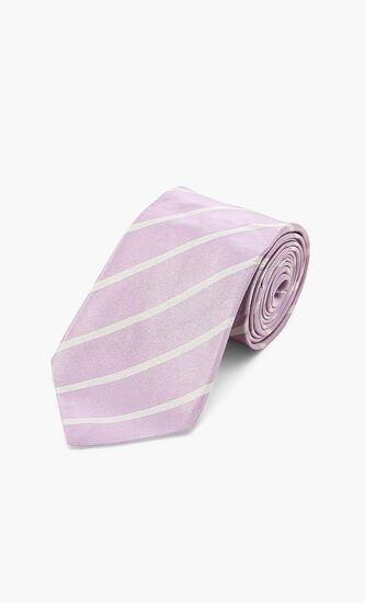 Wide Stripe Silk Tie