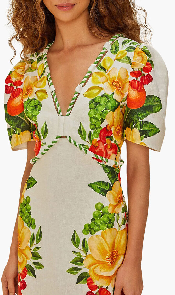 Picnic Flowers Maxi Dress