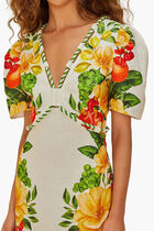 Picnic Flowers Maxi Dress