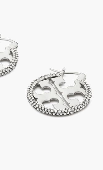 MILLER PAVE HOOP EARRING