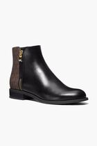 Britt Signature Logo Trim Ankle Boots