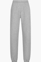 PENNY' LONG PANTS MELANGE GAUZED FLEECE LIGHT GREY MELANGE