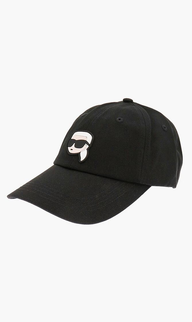 Karl Lagerfeld K/Ikonik 20 Logo Patch Baseball Cap