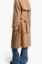Cotton Oversized Double-Breasted Trench Coat