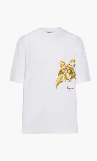PERSIMMON PRINT JERSEYSHORT SLEEVES TEE-SHRIT
