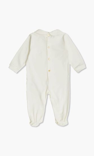 Bodysuit With Feet Jersey + Medusa Print