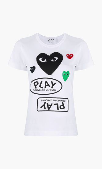 PLAY Multi Logo Print T-shirt