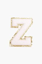 Chenille Sparkle Letter 'Z' patch
