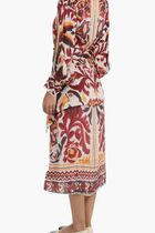 Toucans Scarf Cream Maxi Dress Toucans Scarf Cream Maxi Dress
