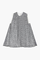 Logo Pleated Dress