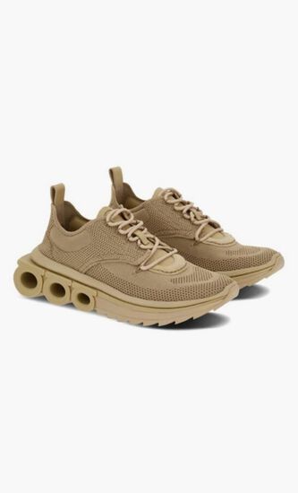 Gancini Plaque Round Toe Sneaker