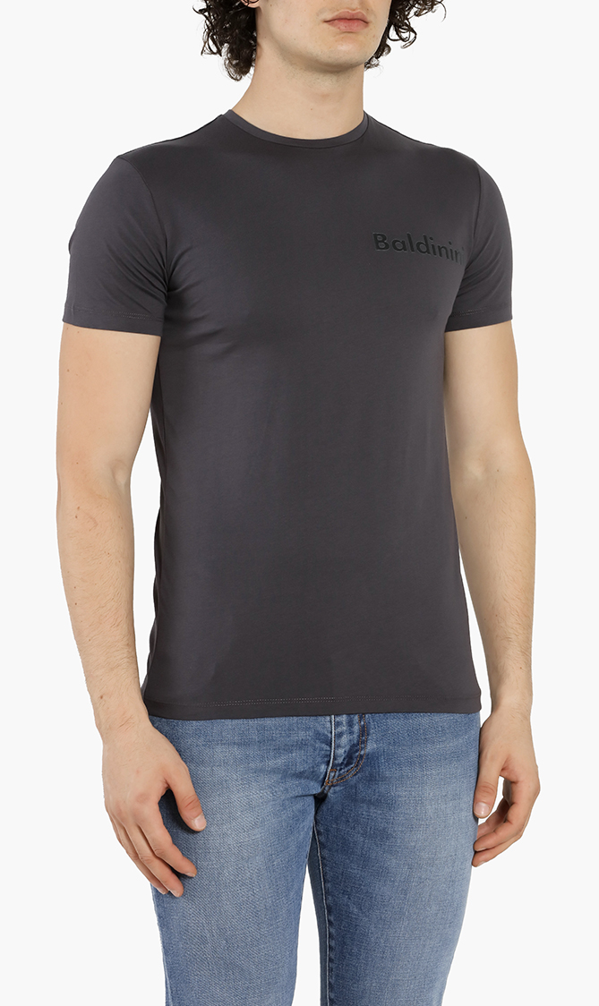 

Cotton Crew-neck T-shirt, Grey
