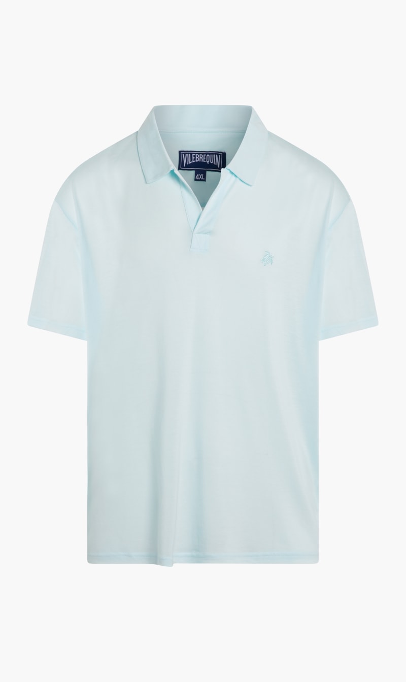 

Vilebrequin Blue Solid Jersey Polo for Men | The Deal Outlet
