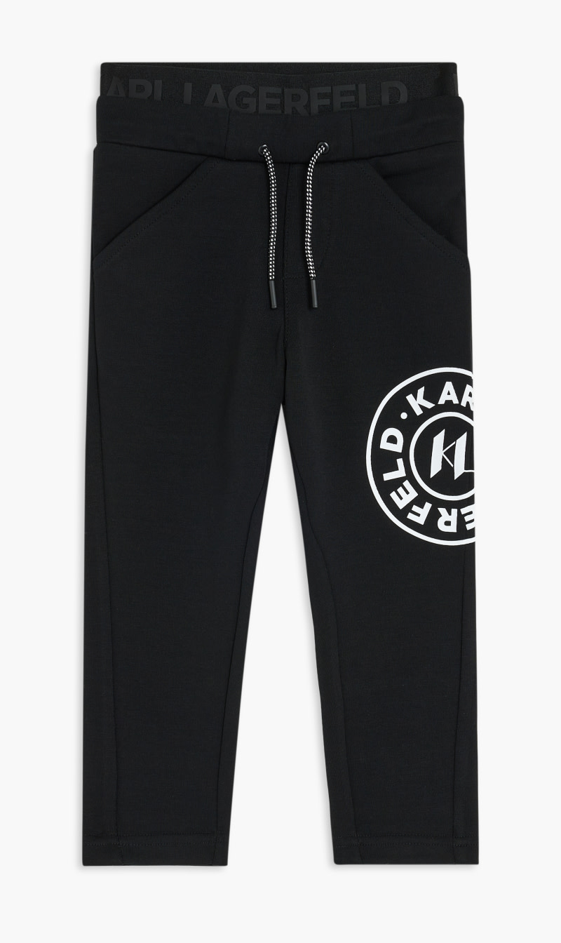 

Karl Lagerfeld Black Designer Wear Trackpants for Boys | The Deal Outlet