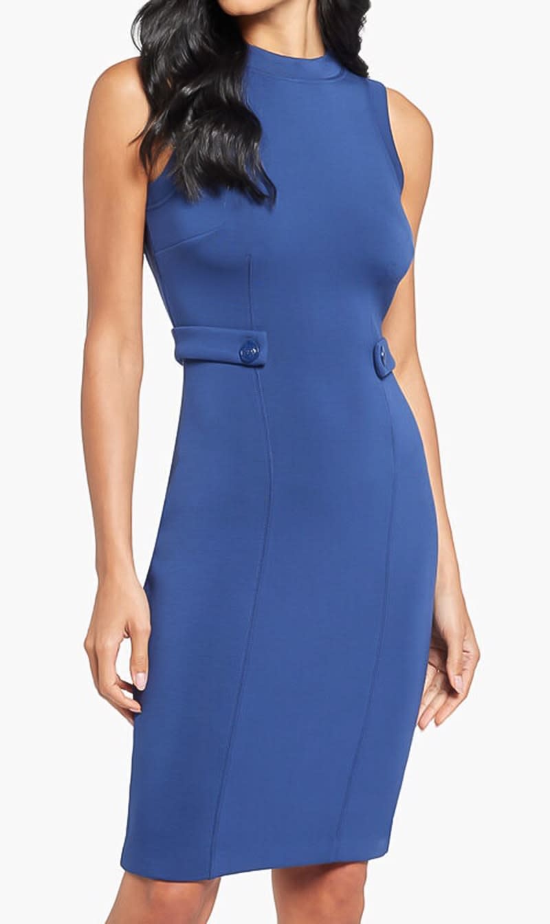 

Guess Blue Es Sl Scuba Bodycon Dress for Women | The Deal Outlet