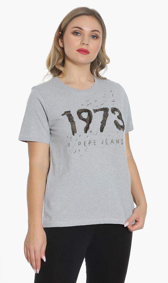 

Pepe Jeans Isa Sequined Logo T-shirt