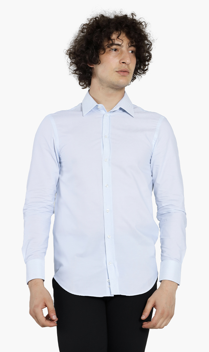 

Emporio Armani Micro Stripes Long Sleeves Shirt