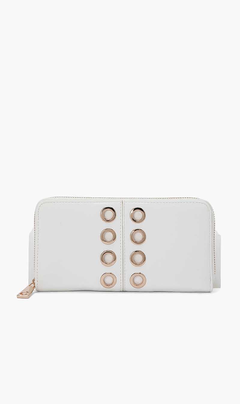 

White Holed Bi-fold Wallet