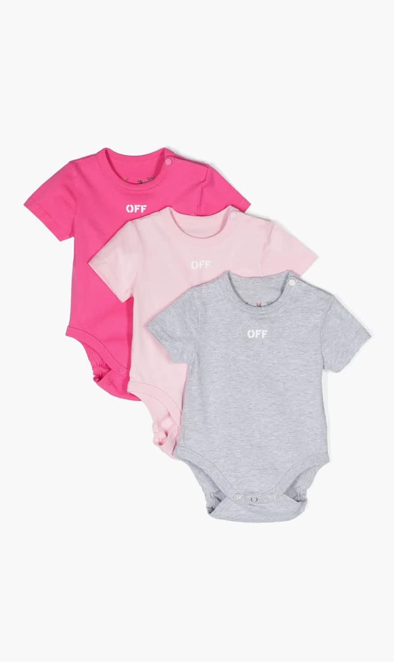 

Off-white Multi-color Off Stamp 3-pack Body Ss Multicolor Whi for Girls | The Deal Outlet