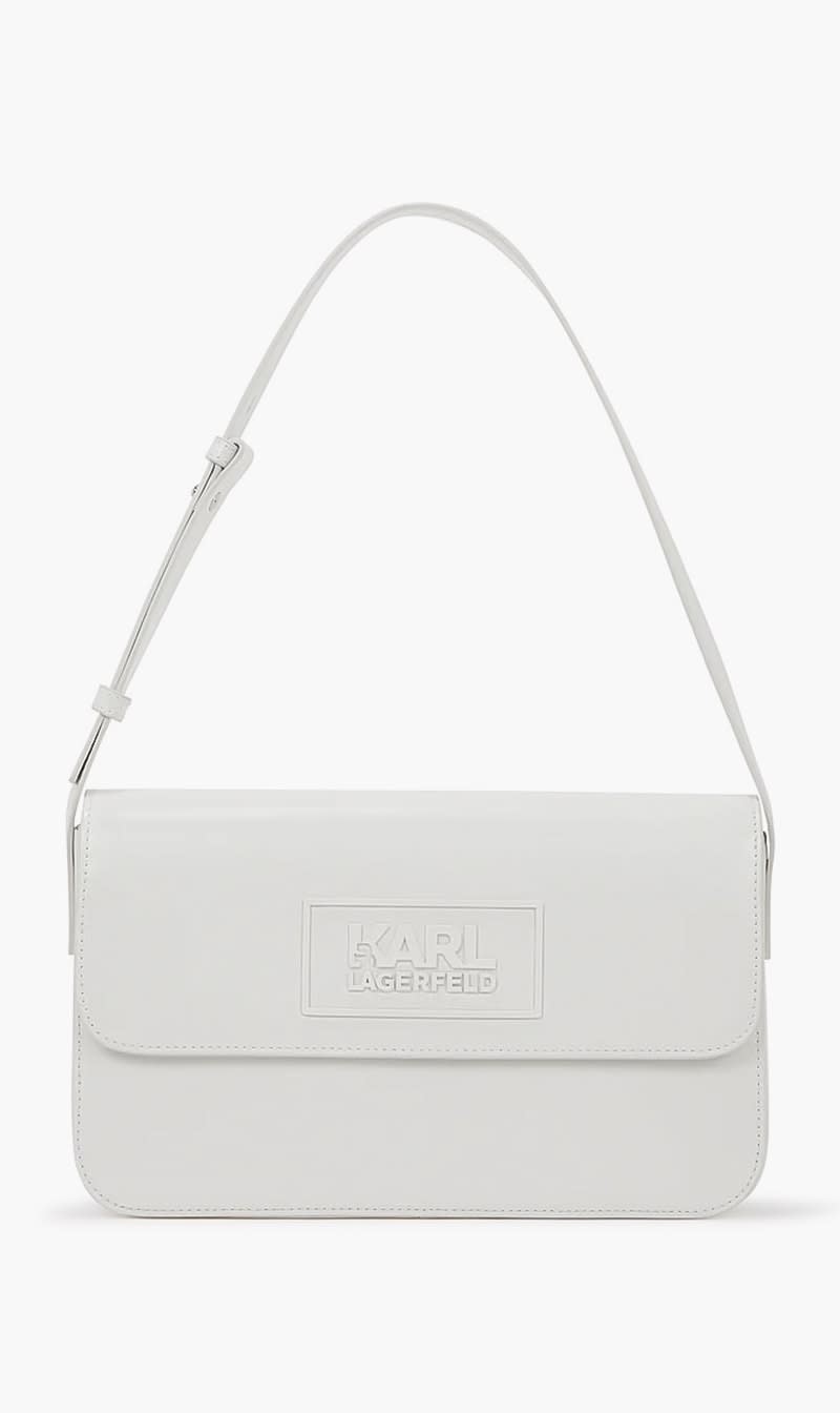 

Karl Lagerfeld White K Stone Shoulder Bag for Women | The Deal Outlet