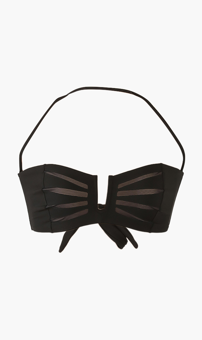 

Dunes Halter Bikini Top, Black