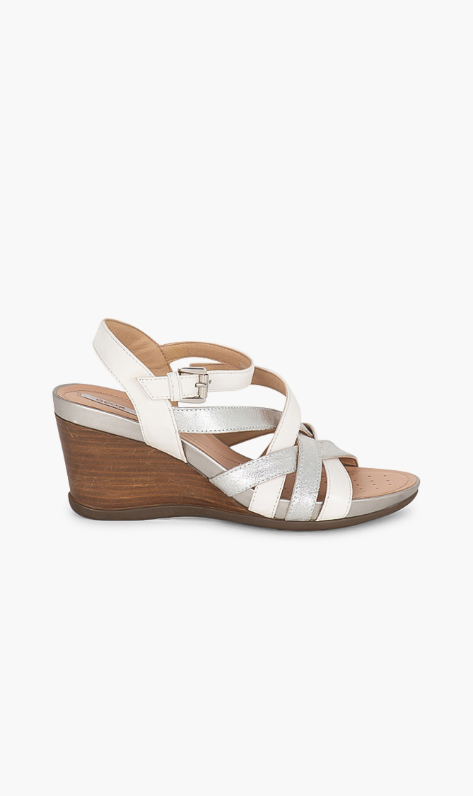 

GEOX Dorotha Leather Wedge Sandals