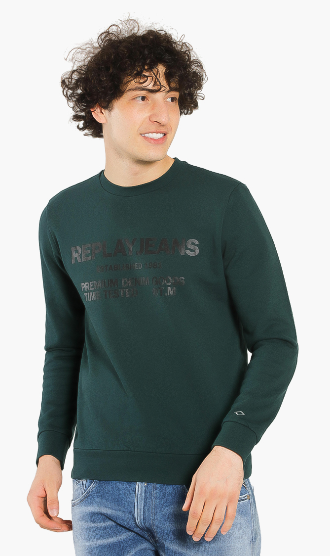 

Replay Premium Denim Print Sweatshirt