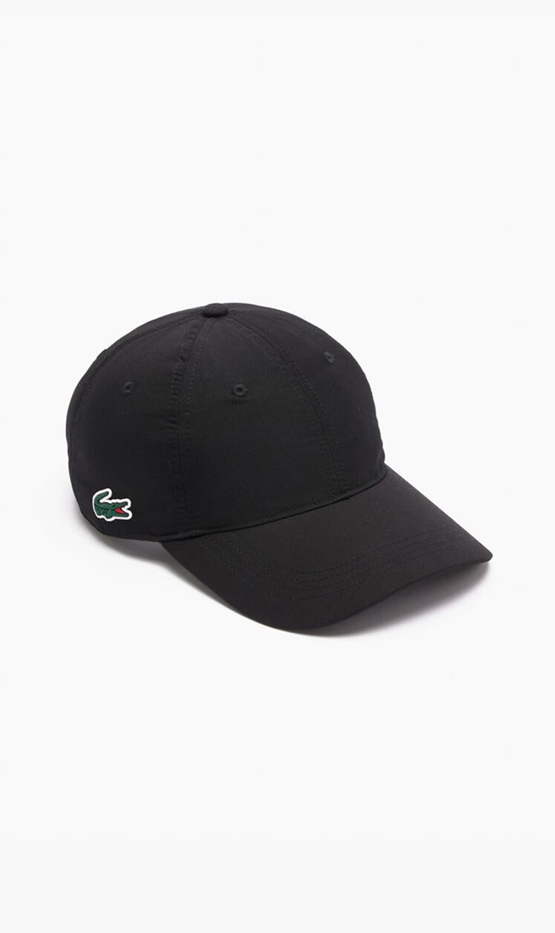 

Lacoste Black Cotton Pique Cap for Men | The Deal Outlet