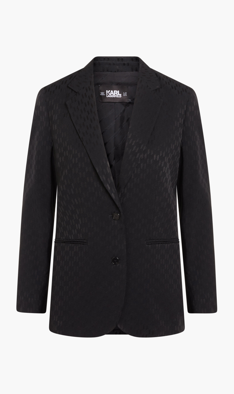 

Huns Pick Monogram Blazer, Black