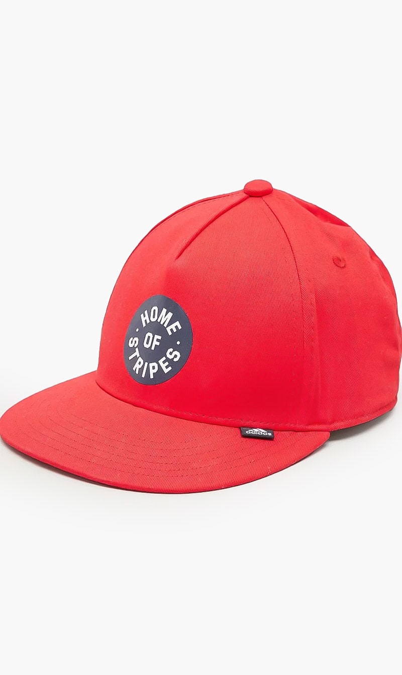 

Adidas Red Graphic Print Cap With Snap Closure | The Deal Outlet