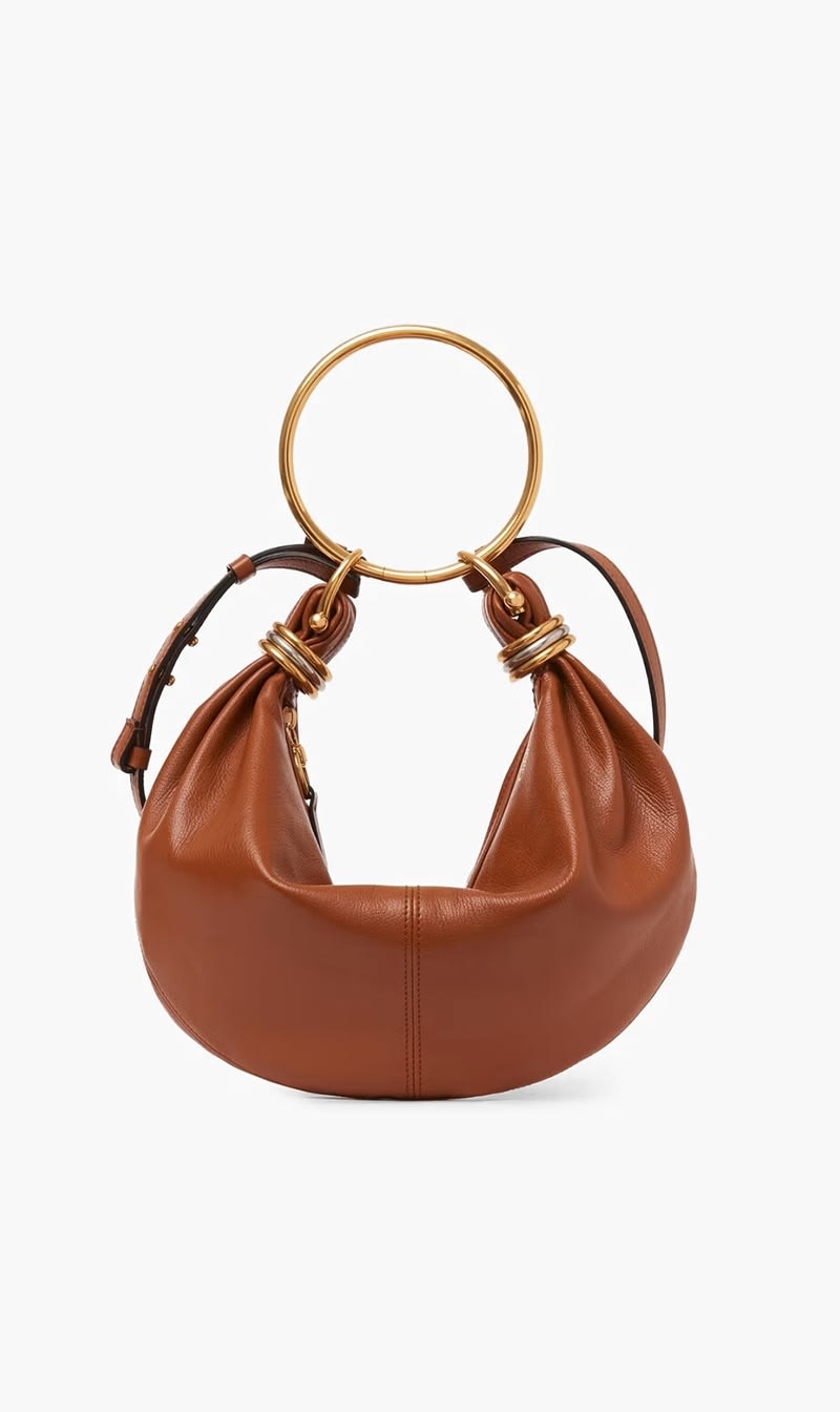 

Chloe Brown Bracelet Hobo Bag In Grained Leather for Women | The Deal Outlet