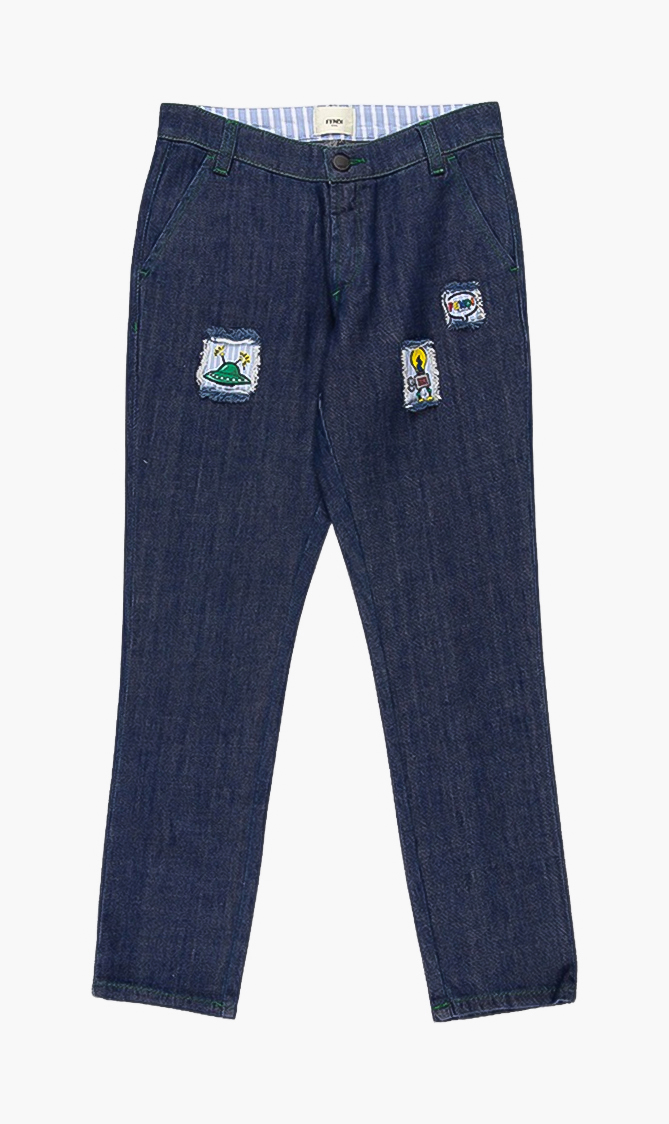 

Fendi Embroidered Jeans