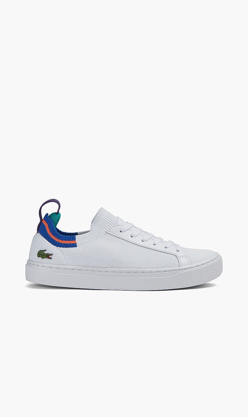 

Lacoste White Textile Lace Sneakers for Men | The Deal Outlet