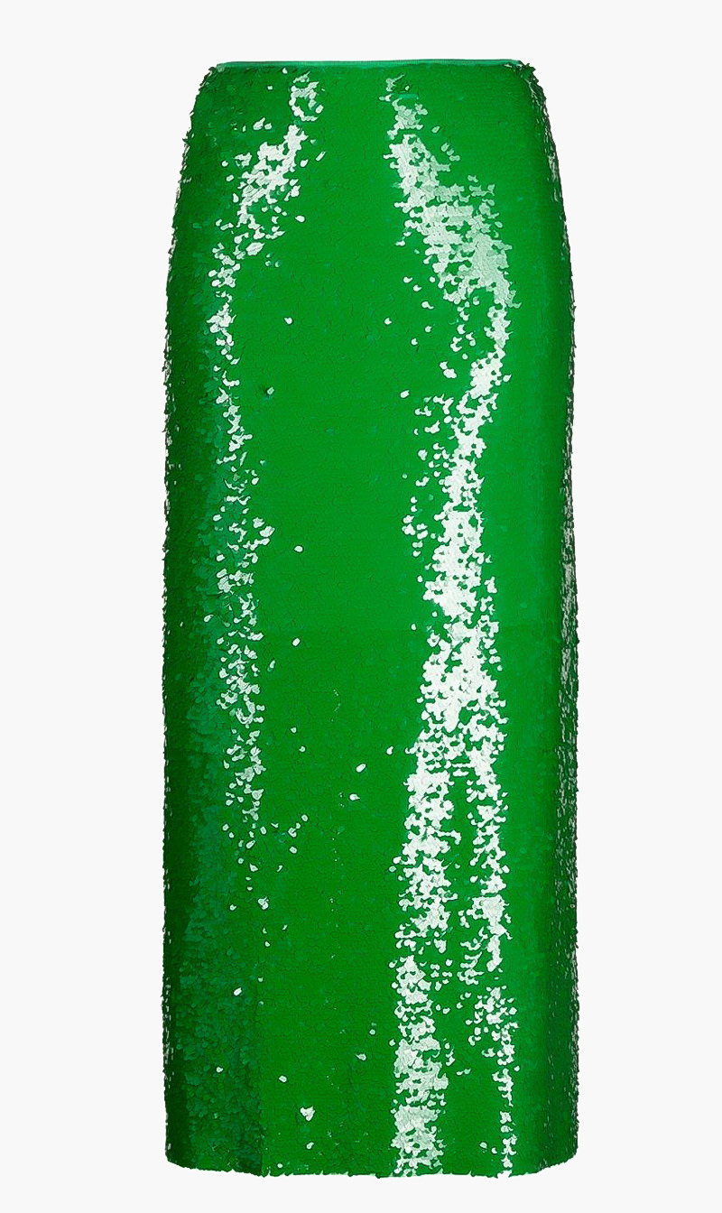 

Tory Burch Green Sequin Skirt for Women | The Deal Outlet