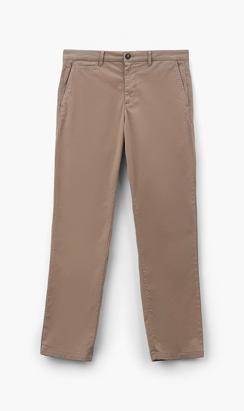 Beige United Colors Of Benetton Blue Straight Fit Pants for Men