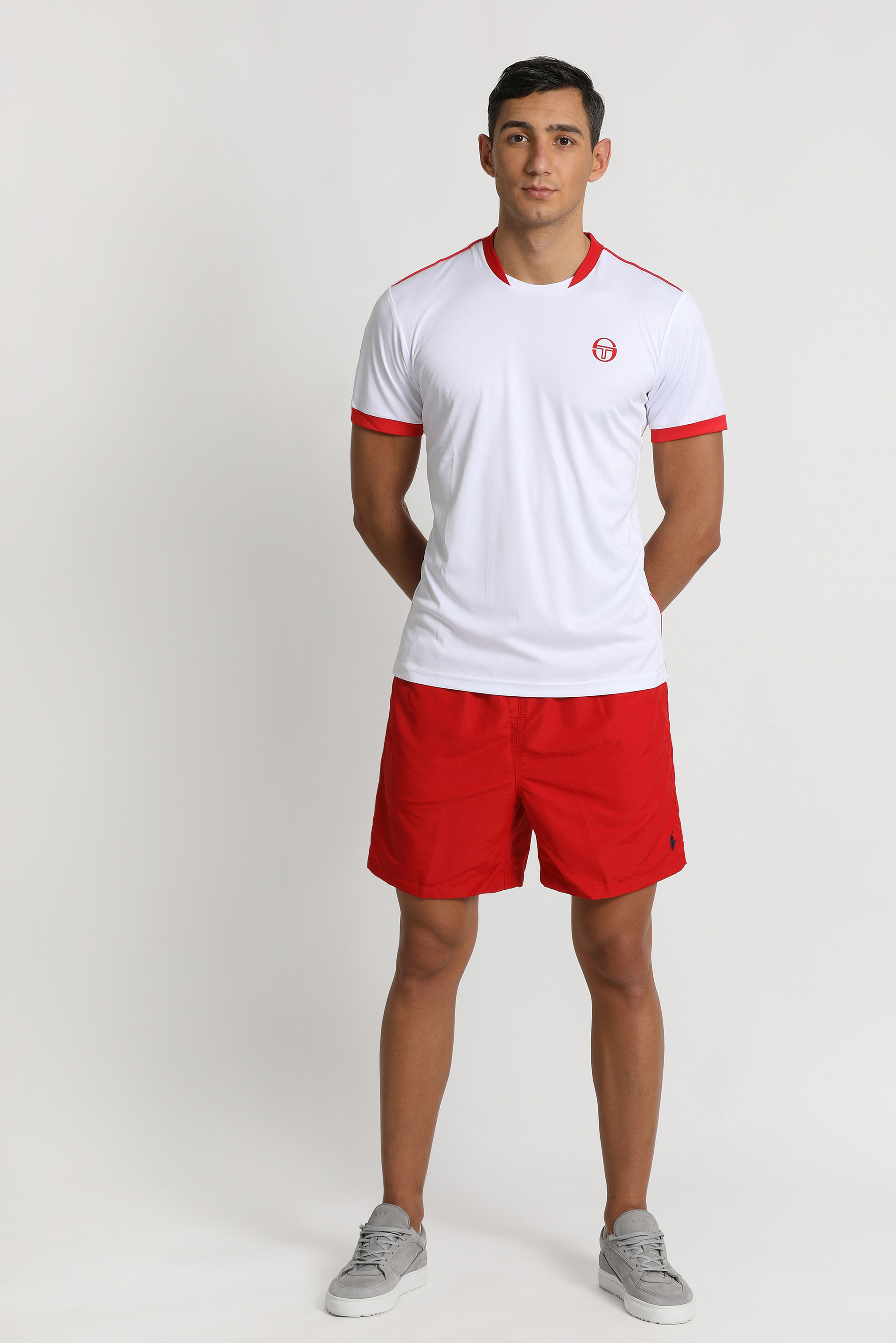 

Sergio Tacchini Club Tech White/red Tee